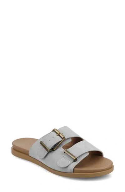 Journee Collection Cosette Buckle Slide Sandal In Blue