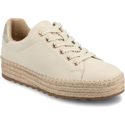 Journee Collection Cosima Espadrille Sneaker In Neutral