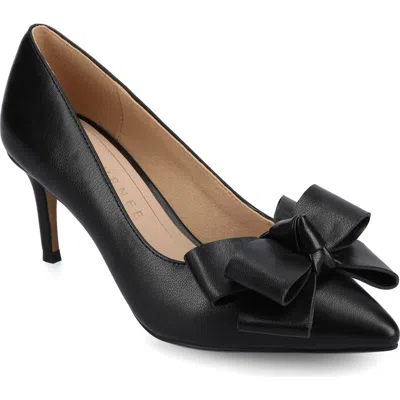 Journee Collection Crystol Pump In Black