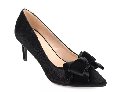 Journee Collection Crystol Pump In Black