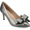 Journee Collection Crystol Pump In Gray
