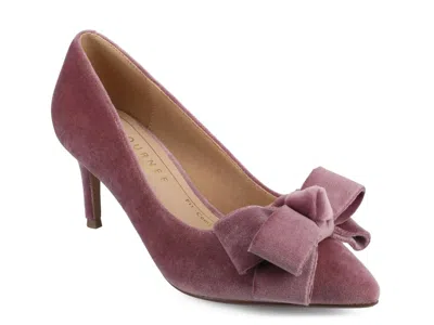 Journee Collection Crystol Pump In Purple