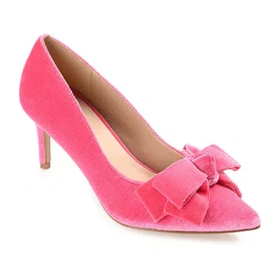 JOURNEE COLLECTION CRYSTOL WOMENS POINTED CLOSED TOE STILETTO HEEL PUMPS