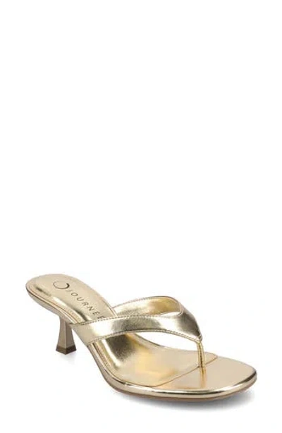 Journee Collection Womens Danielle Heeled Sandals In Gold