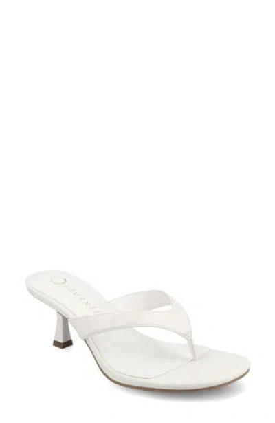 Journee Collection Danielle Slide Sandal In White