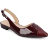 Journee Collection Daphnne Cap Toe Slingback Flat