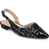 Journee Collection Daphnne Cap Toe Slingback Flat