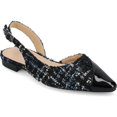 Journee Collection Daphnne Cap Toe Slingback Flat