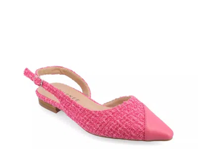 Journee Collection Daphnne Flat In Pink