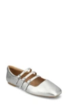 Journee Collection Darlin Multi Strap Mary Jane Flat In Silver
