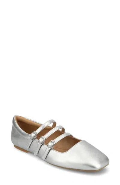 Journee Collection Darlin Multi Strap Mary Jane Flat In Silver