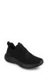 Journee Collection Dasha Knit Sneaker In Black
