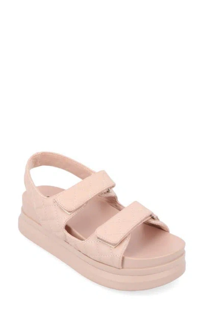 Journee Collection Debby Sandal In Blush