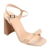 Journee Collection Dianne Womens Round Open Toe Stacked Heel Pumps In Neutral