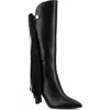 Journee Collection Dolly Tassel Tall Boot In Black