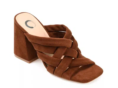 Journee Collection Dorisa Slide Sandal In Brown