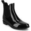 Journee Collection Drizzle Waterproof Rain Boot In Black