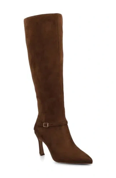 Journee Collection Womens Elara Stiletto Heel Dress Boots In Brown