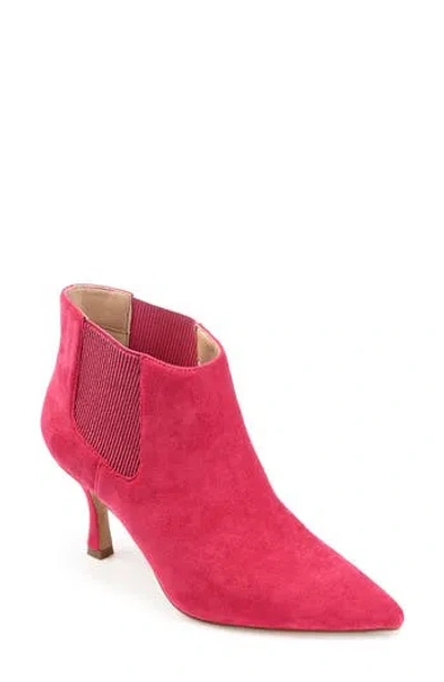 Journee Collection Elitta Vegan Leather Chelsea Bootie In Fuchsia