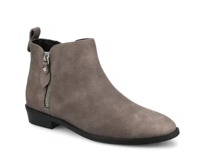 Journee Collection Ellis Round Toe Bootie In Gray