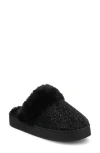 Journee Collection Ember Faux Shearling Slipper In Black