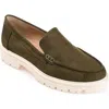 Journee Collection Collection Women's Tru Comfort Foam Erika Flat In Olive