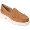 Journee Collection Ericka Lug Sole Platform Loafer In Tan