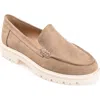 Journee Collection Ericka Lug Sole Platform Loafer In Taupe