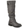 Journee Collection Extra Wide Calf Women's Stormy Boot In Grey