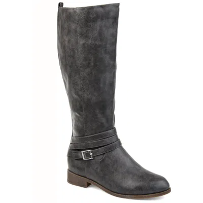 Journee Collection Extra Wide Calf Women's Tru Comfort Foam Ivie Boot In Grey