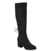 Journee Extra Wide Calf Women's Tru Comfort Foam Leeda Boot In Black