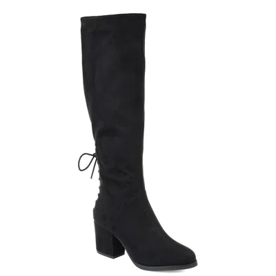 Journee Extra Wide Calf Women's Tru Comfort Foam Leeda Boot In Black