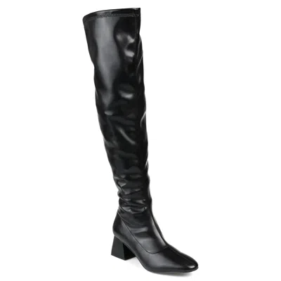 Journee Collection Extra Wide Calf Women's Tru Comfort Foam Melika Boot In Black
