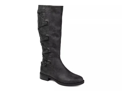 Journee Collection Extra Wide Width Carly Extra Wide Calf Boot In Black