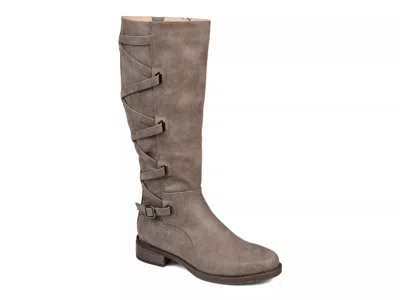 Journee Collection Extra Wide Width Carly Extra Wide Calf Boot In Brown