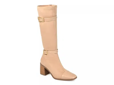 Journee Collection Extra Wide Width Gaibree Extra Wide Calf Riding Boot In Sand