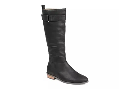 Journee Collection Extra Wide Width Lelanni Extra Wide Calf Boot In Black