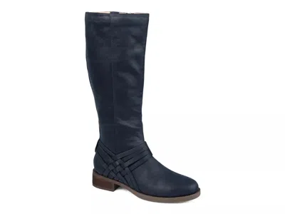 Journee Collection Extra Wide Width Meg Extra Wide Calf Boot In Blue