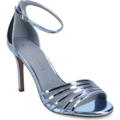 Journee Collection Felicity Ankle Strap Stiletto Sandal In Blue