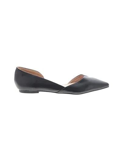 Pre-owned Journee Collection Flats In Black