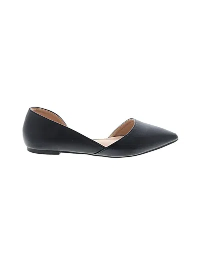 Pre-owned Journee Collection Flats In Black