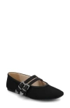 Journee Collection Florene Double Buckle Mary Jane Flat In Black
