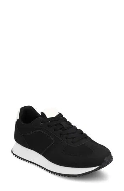 Journee Collection Flow Casual Sneaker In Black