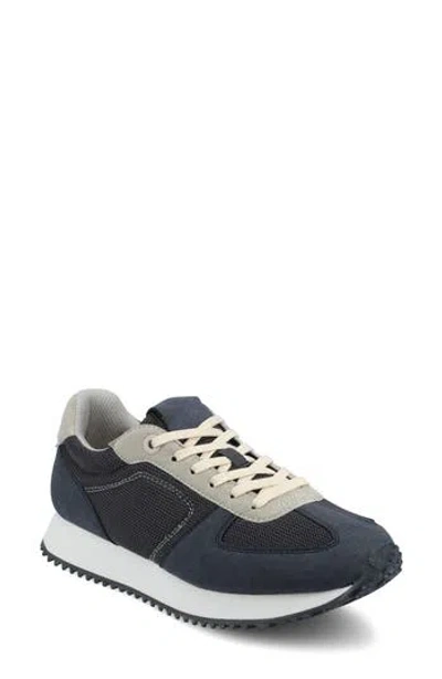 Journee Collection Flow Casual Sneaker In Blue