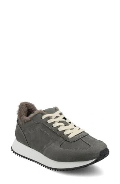 Journee Collection Flow Casual Sneaker In Gray