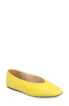 Journee Collection Fortune Flat In Yellow