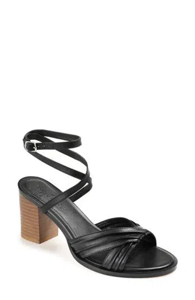 Journee Collection Freeda Ankle Strap Sandal In Black
