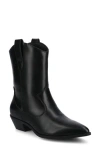 Journee Collection Fritzie Western Ankle Boot In Black