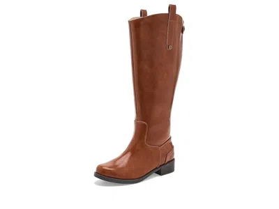 Journee Collection Gema - Wide Calf Women's Boots Cognac: 7 M, Synthetic