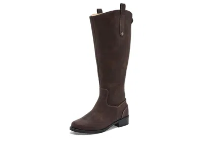 Journee Collection Gema - Wide Calf Women's Boots Vintage/chocolate: 9.5 M, Synthetic